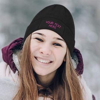 personalized snow hats