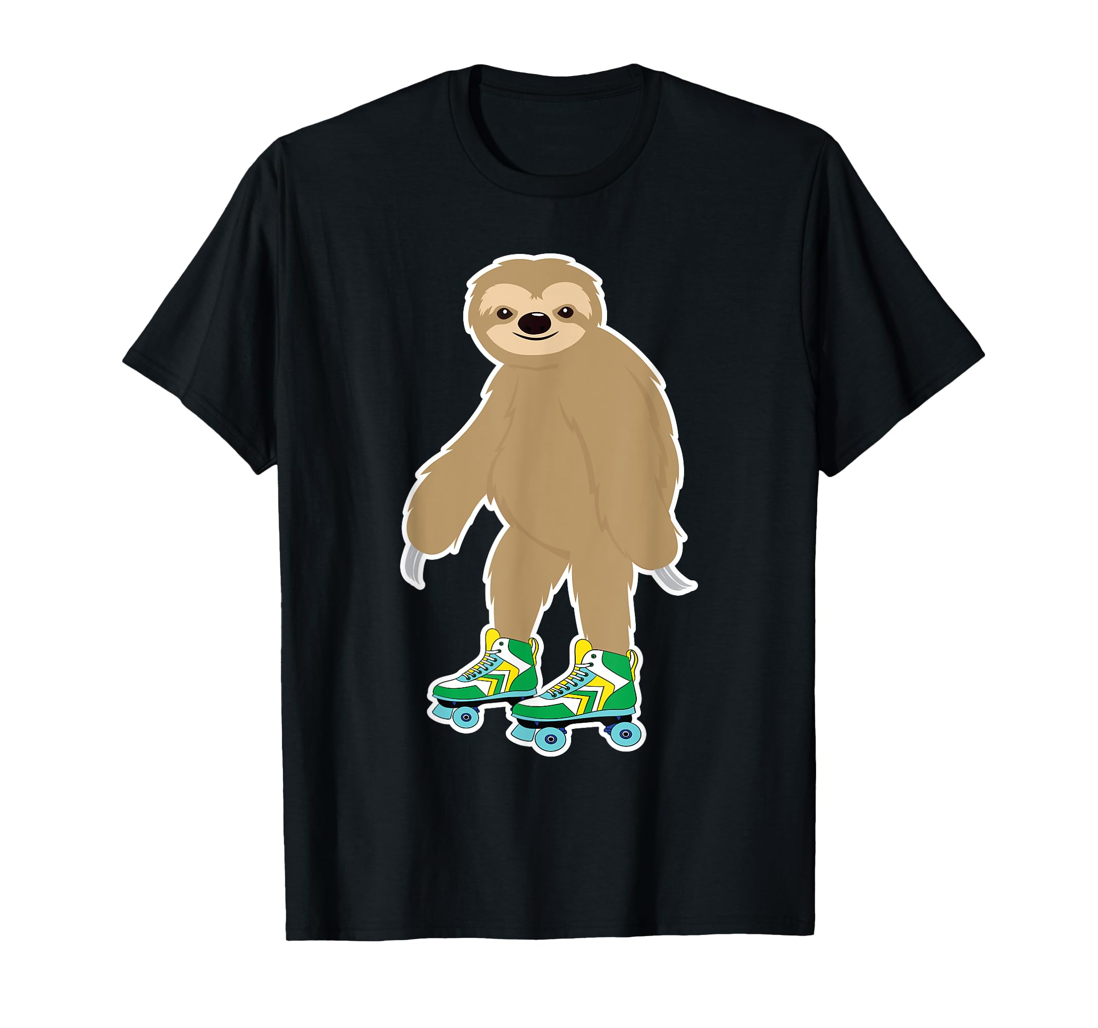 Roller Skating Sloth on Skates Clothing Outfit Gift Sloth T-Shirt