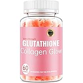 CHANGARLOAD Glutathione Collagen Glow Gummies for Women, Glutathione Collagen Glow Gummies for Dark Spot, 60/120Pcs Korean Organic Glow Beauty Collagen for Skin Care Anti-Aging (1)