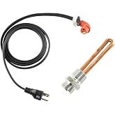 Engine Block Heater Assembly Compatible with 1995-2003 Ford F-250 F-350 7.3L 445Cu In V8 Powerstroke Diesel - Replacement F7TZ-6A051-AA