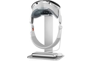 UPERGO Dock Stand for Apple Vision Pro, VR Headset Display Stand with Battery Holder