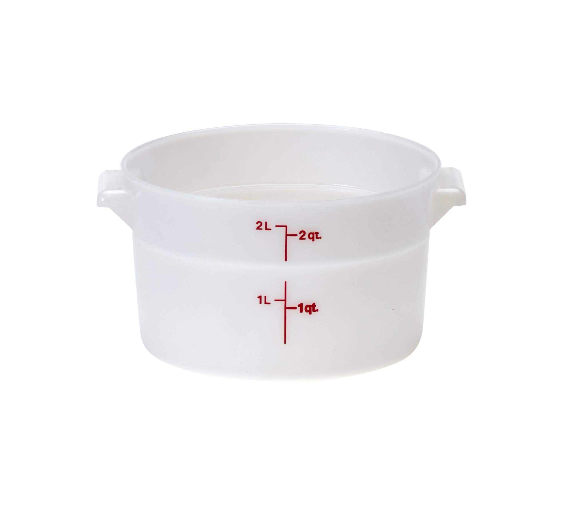 Cambro RFS2148 Round Storage Container, 1.9 L Capacity, White