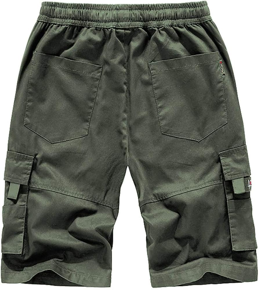 expandable waist cargo shorts