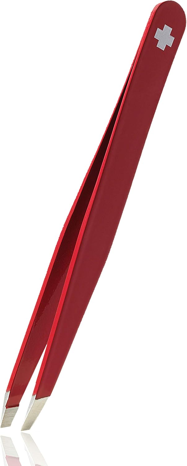 Rubis 1K101 Tweezers, Red, 1 Unité (Lot de 1)