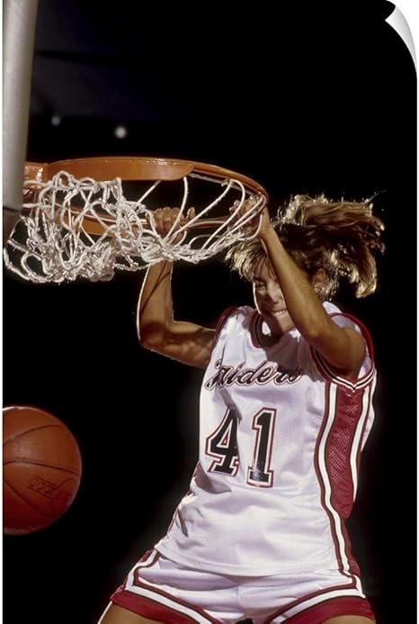 female basketball dunk