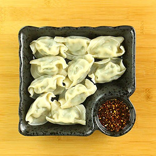 XIDUOBAO New Style Black Ceramics Dumplings Fruit Dish Bowl Draining Plate Tray with Vinegar Disc 1pcs, Enjoy your Best Life.