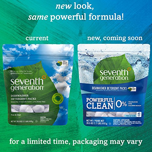 Seventh Generation Dishwasher Detergent Packs, Free & Clear, 45 count - Image 4