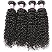 Beauty Forever Hair 8A Malaysian Jerry Curly Hair Weave 3 Bundles With Closure Free Part 100% Unprocessed Human Virgin Remy Hair Deals Natural Color 20 22 24+18 inch Free Part Closure