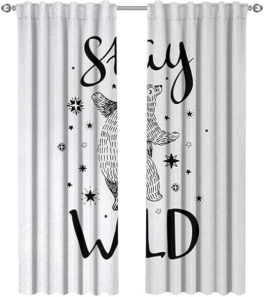 Amazon Com Youpinnong Bear Kitchen Curtains And Valances Set