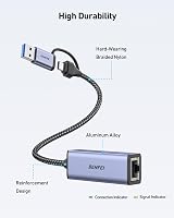 BENFEI USB 3.0 to Gigabit Ethernet LAN Adapter 1000Mbps for MacBook Surface Pro view 9