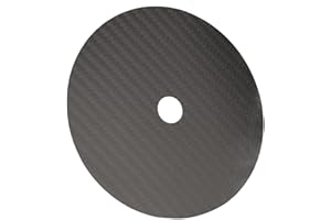 Keenso Carbon Fiber CD Tuning Pad Low Distortion Rate HiFi CD Mat for Player Suitable for Various Models (Black)