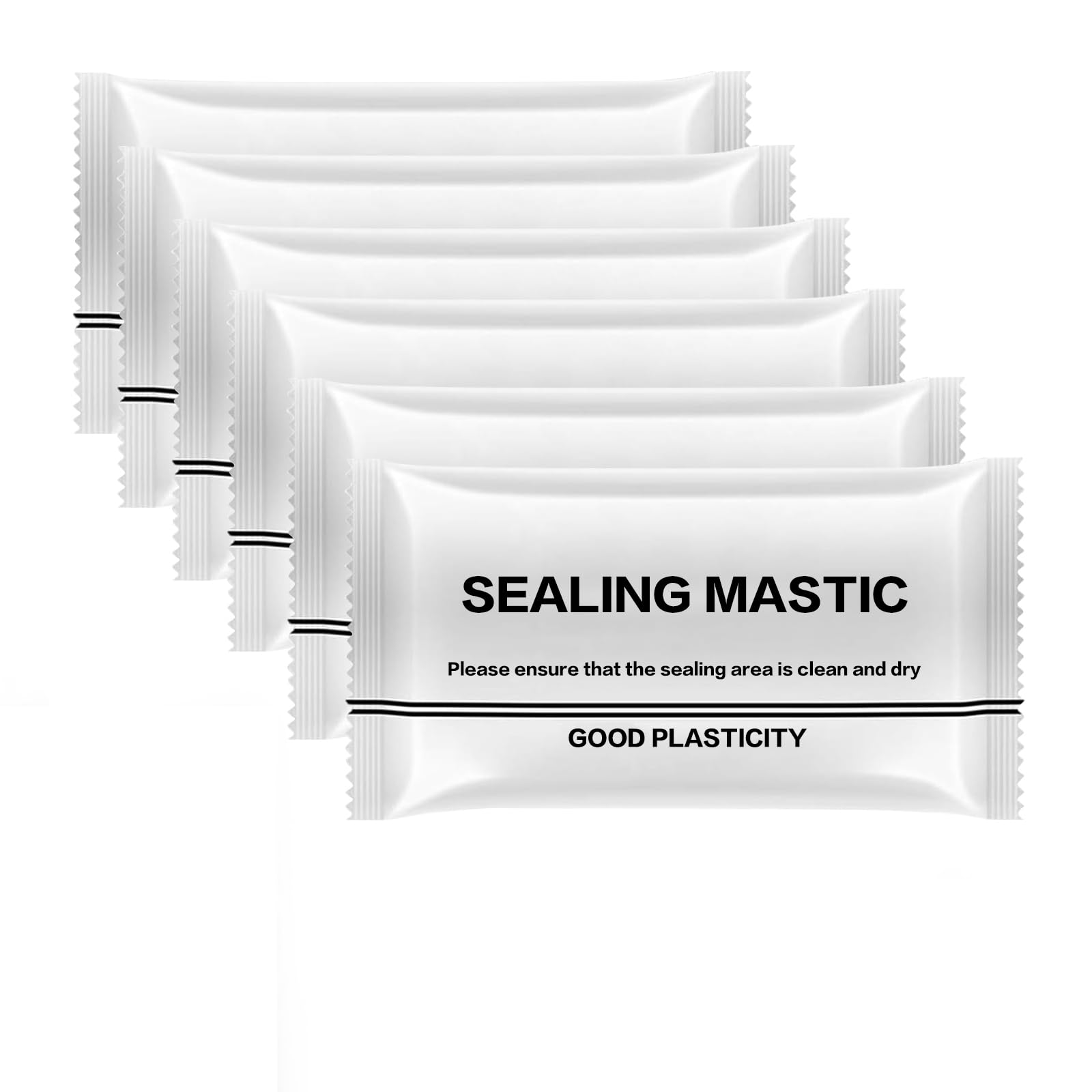 Photo 1 of Waterproof Sealant Mastic, 2025 New Repair Sealing Clay Wall Gaps Filler, Quick Mending Mud for Drain Connection, Wall Hole, Air Conditioning Hole Waterproof Seal Putty (0.06 pounds/Pack) (6)
