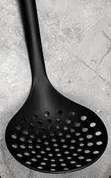 Chef Aid Nylon Skimmer, BPA Free Kitchen Utensil for Non-Stick Cookware, Black view 6