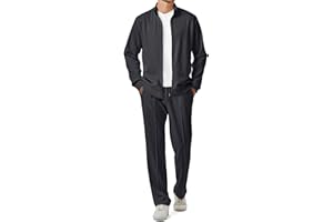 JMIERR Men's Sweatsuit Tracksuit 2 Piece Set Full Zip Casual Jogging Suits with Jogger Jackets and Pants Warm Up Outfits
