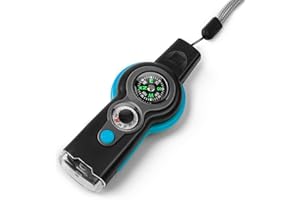 binboll Double-Tube Whistle Aluminum Alloy Survival Whistle for Outdoor Needs Sports Referee Emergency