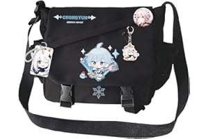 Dalicoter Genshin Impact Handbag Kaedehara Kazuha Crossbody Bag Single Shoulder Bag Adult Single Shoulder Backpack Black Bag