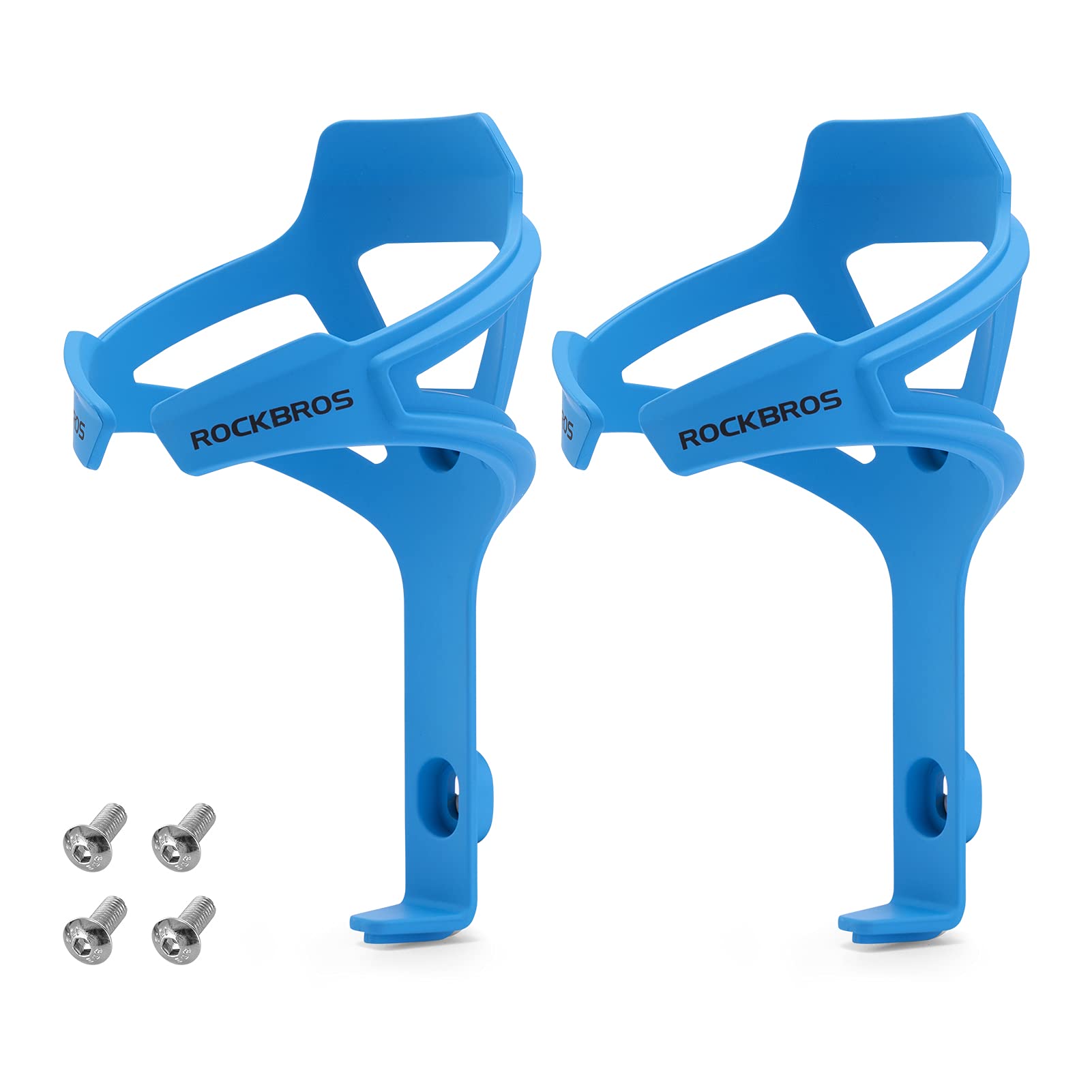 ROCKBROS Bicycle Bottle Cage PC Water Bottle Cage Ultralight MTB Road Bike Cup Holder Green/Blue/Red/Black/Gray 2 Pieces