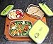 Leak Proof Lunch Box, Stainless Steel Food Storage Container with Leak Proof Lid - set 3 in 1