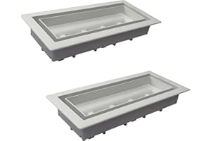 Fittes Framed Floor Vent [Lite], Minimalist ABS Plastic HVAC Air Return Register Cover, Customizable Modern Airflow Solution 