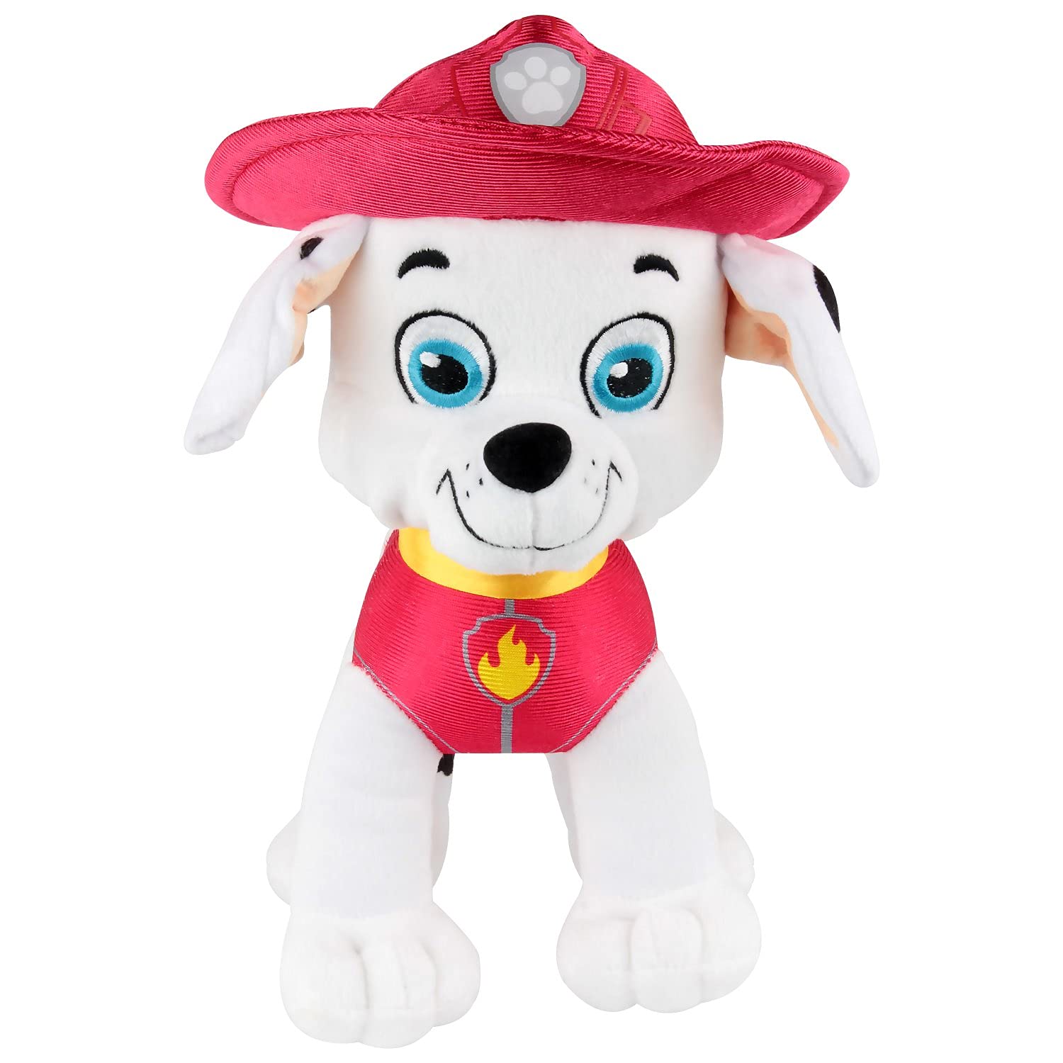 PAW PATROL P:os 76964 Cuddly Animal Dog Marshall Helper on Four Paws Approximately 27.5 cm Large Cute Plush Animal for Playing and Cuddling Boys and Girls