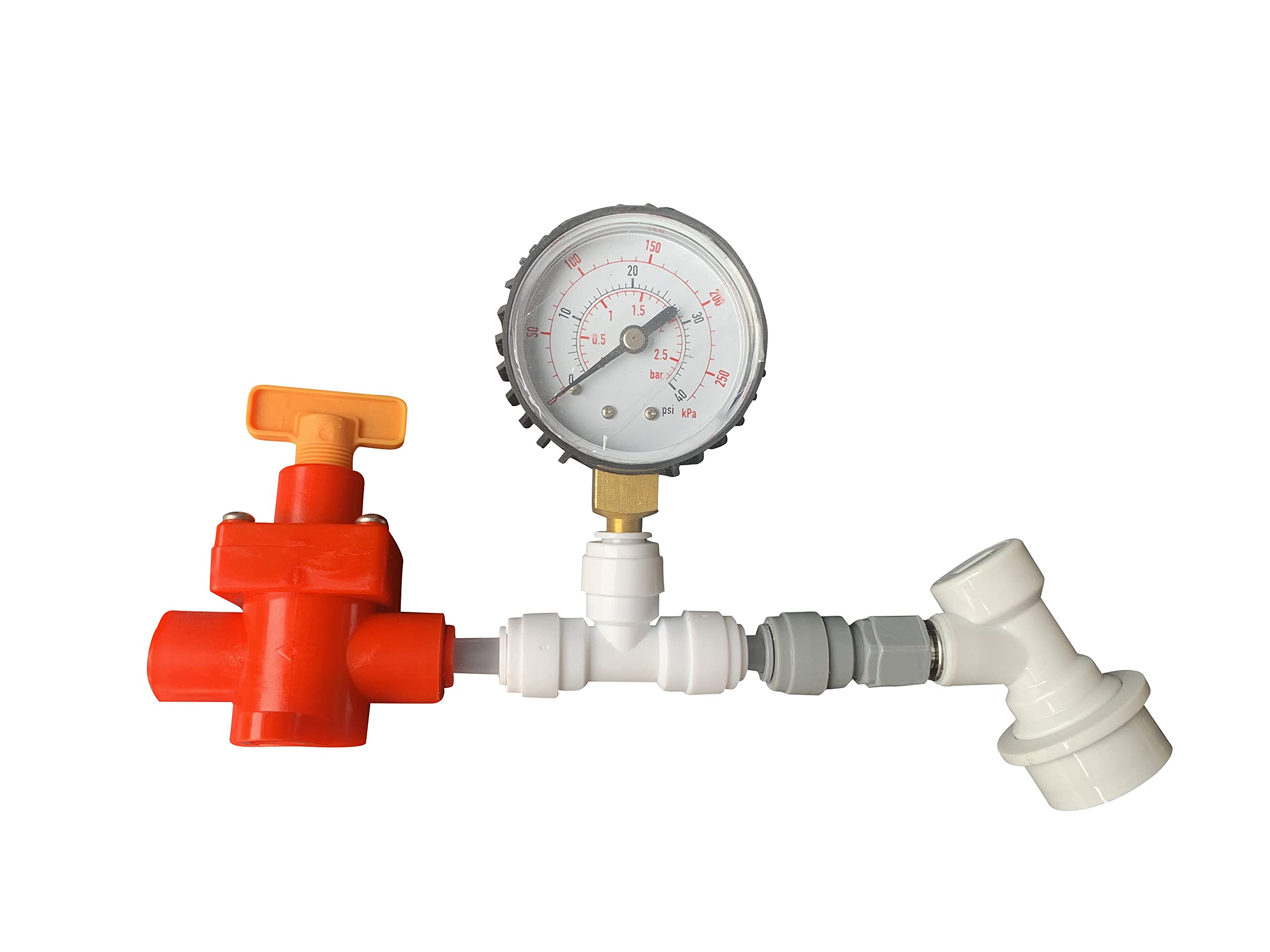 Semfeil Brew BlowTie Diaphragm Ball Lock Beer Spunding Valve Complete Kit for Home Brewing Beer Corny Beer keg