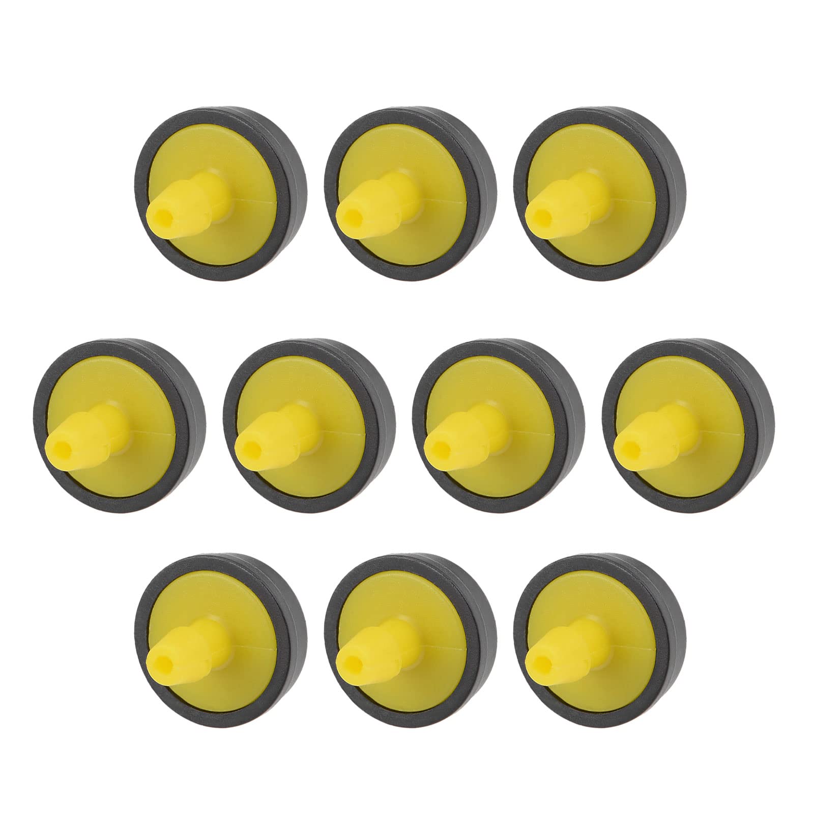 METALLIXITY Pressure Compensating Dripper, (5 Gallon Per Hour) 15Pcs, Plastic Irrigation Drip Emitters - for Watering Garden Lawn Plants, Yellow