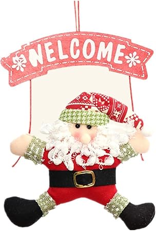 Decorazioni Natalizie Stoffa.Hyshh Ghirlande Decorazioni Natalizie Ghirlanda Di Stoffa Decorazione Piccola Porta B Amazon It Casa E Cucina