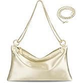 MGBPEI Women Satin Evening Handbag Wedding Prom Clutch Purse Formal Cocktail Party Clutches Shoulder Bag with 2 Bag Chains