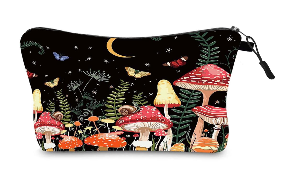 FAVORTALK Cosmetic Make Up Bag Handbag Mini Pouch Purse Zipper Pencil Case Toiletry Organizer Storage Pockets Beauty Makeup Travelling Accessory for Woman Girls - B1276 — image 1