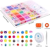 DTYDECLE 930Pcs Pony Beads Kit for DIY Jewelry Making - Rainbow & Letters view 2