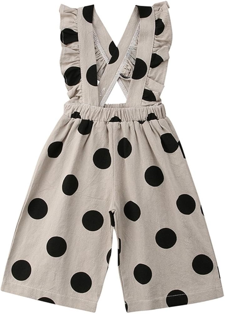 polka dot ruffle jumpsuit