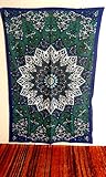 Twin Hippie Star Tapestries Psychedelic Tapestry Sun and Moon Tapestry Star Mandala Tapestries Throw Bedspread Queen Dorm Decor