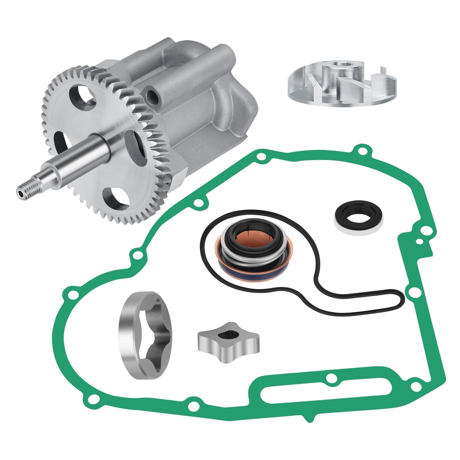 Photo 1 of **************MISSING GREEN THING*************
M MATI Oil Water Pump Cover Gasket Seals kit for Polaris Sportsman Ranger 700 800 RZR 800 RZR S 800 RZR 4 800 2005-2014 2203012 2202699 1203155 5133852 5135094