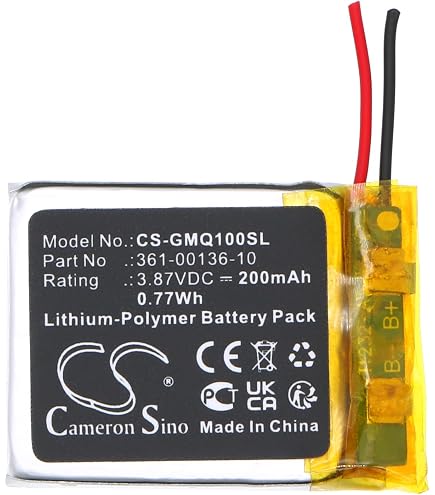 Batterie De Rechange Pour Garmin Forerunner 45/Swim 2 - 70mAh, Li-Polymer, 3,8V, Compatible