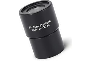 0.965in Telescope Eyepiece, 25mm Focal Length, with Two HD Optical Glass Lenses, Astronomy Telescope Accessory