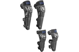 DBAOXIAOMU Kids Knee Shin Guard with Elbow Pads for Cycling Motorcycle ATV, Outdoor Sports Protective Gear Suitable for Motocross Skateboarding Skating e-Bike Dirt Bike