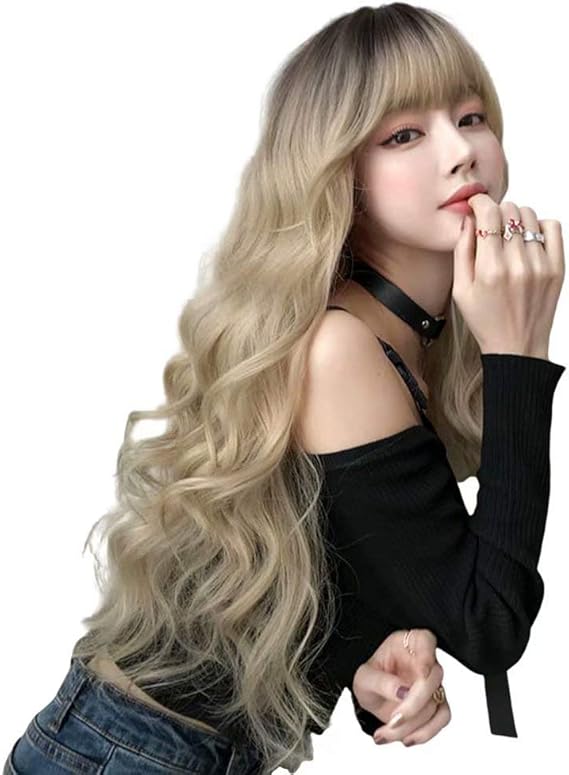 Amazon Co Jp ウィッグ ロング カール レディース ピンク フルウィッグ かつら ウィッグネット付き グラデーション 自然 小顔効果 日常 耐熱 ピンクc63 服 ファッション小物