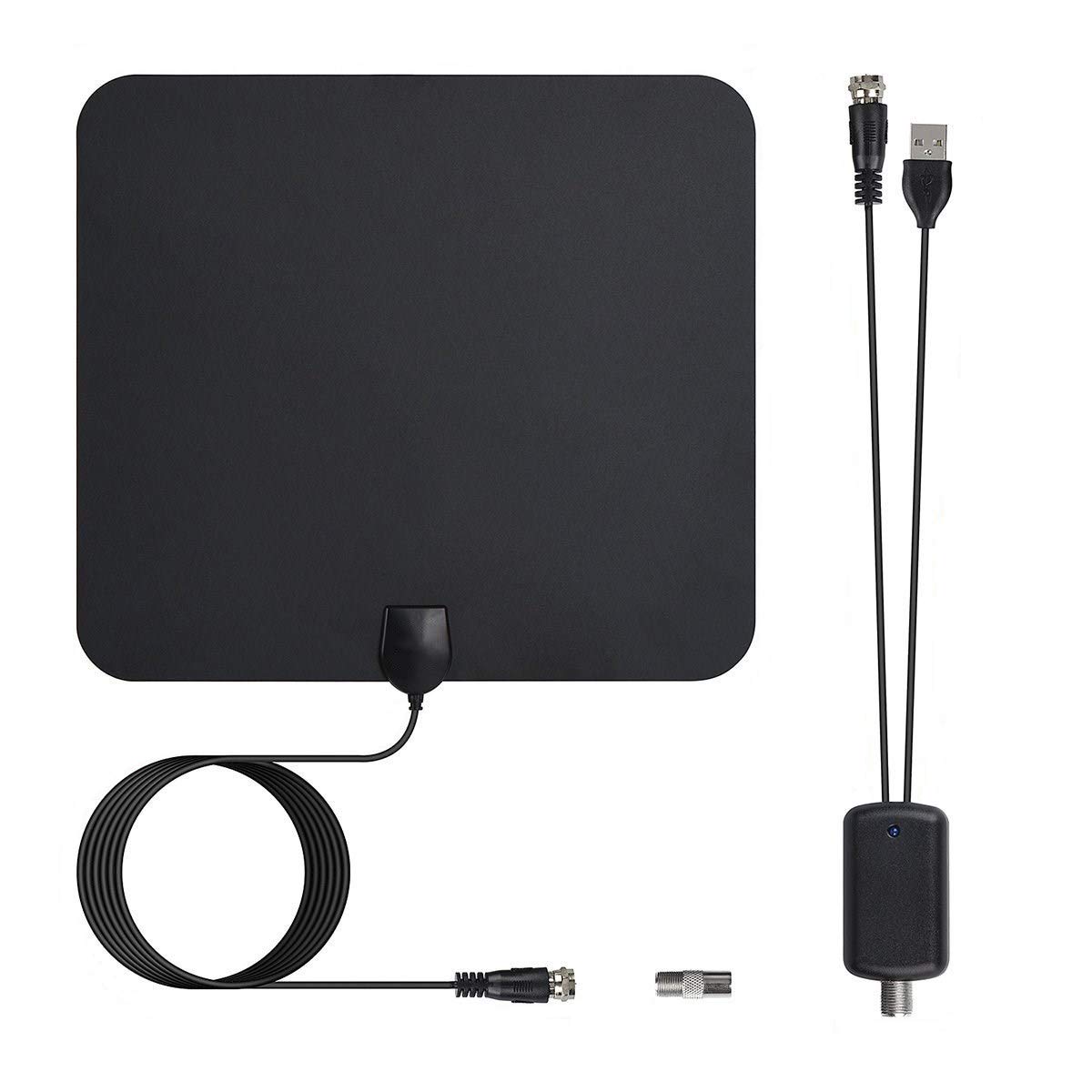 DollaTek ATSC indoor HD TV antenna ground digital antenna desktop TV antenna 4K F-TV compatible 100KM receiving range