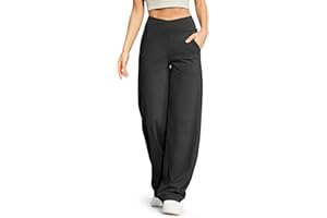 G4Free EverGoing Wide Leg Pants for Women Loose Yoga Pants with Pockets Petite/Regular/Tall Stretch Casual Lounge Pants
