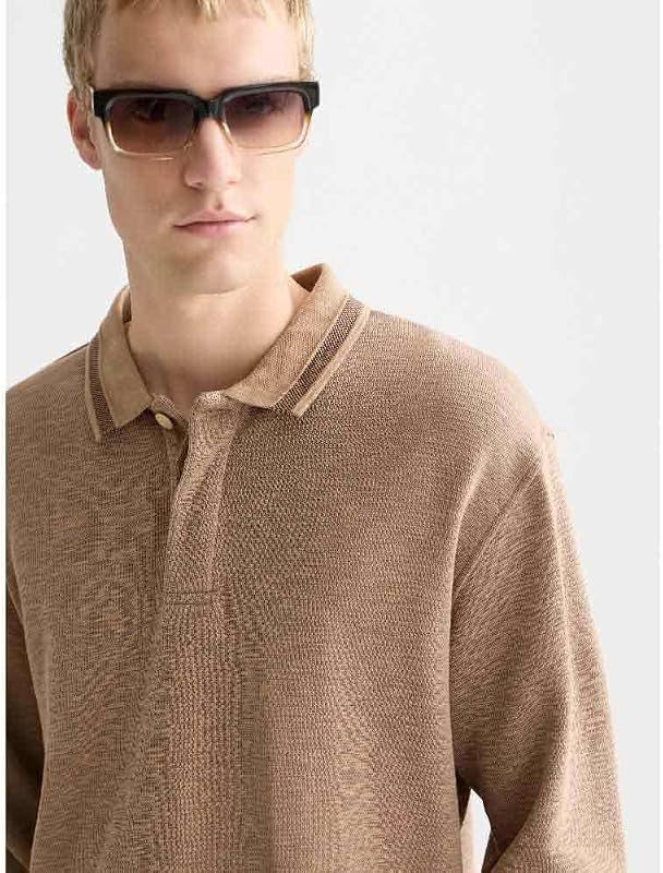 Polo rayé Coupe décontractée