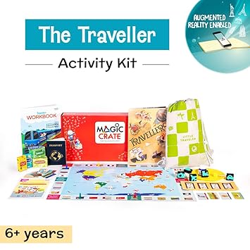 Magic Crate Augmented Reality Enabled Activity Kit for6+ Year-olds: The Traveller