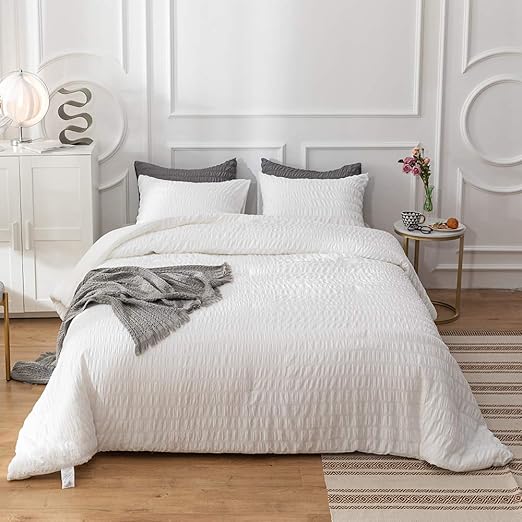 Laura Ashley Annabella 2 Piece White Solid Cotton Twin Comforter Set Ushsa51074018 The Home Depot