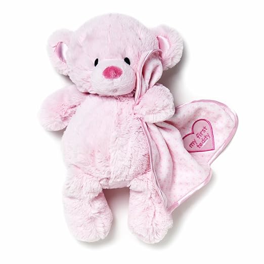 Nat and Jules Plush Toy, Pink My First Teddy Bear