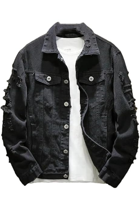 ジャケット・アウター PRY Hand-Ripped Denim Jacket [extrm-fit