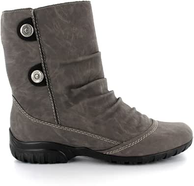 Amazon.com | Rieker Girls' Wter Bir Stromboli Gray GeprÃ¤gtes Leder Snow Boots 37 | Loafers 