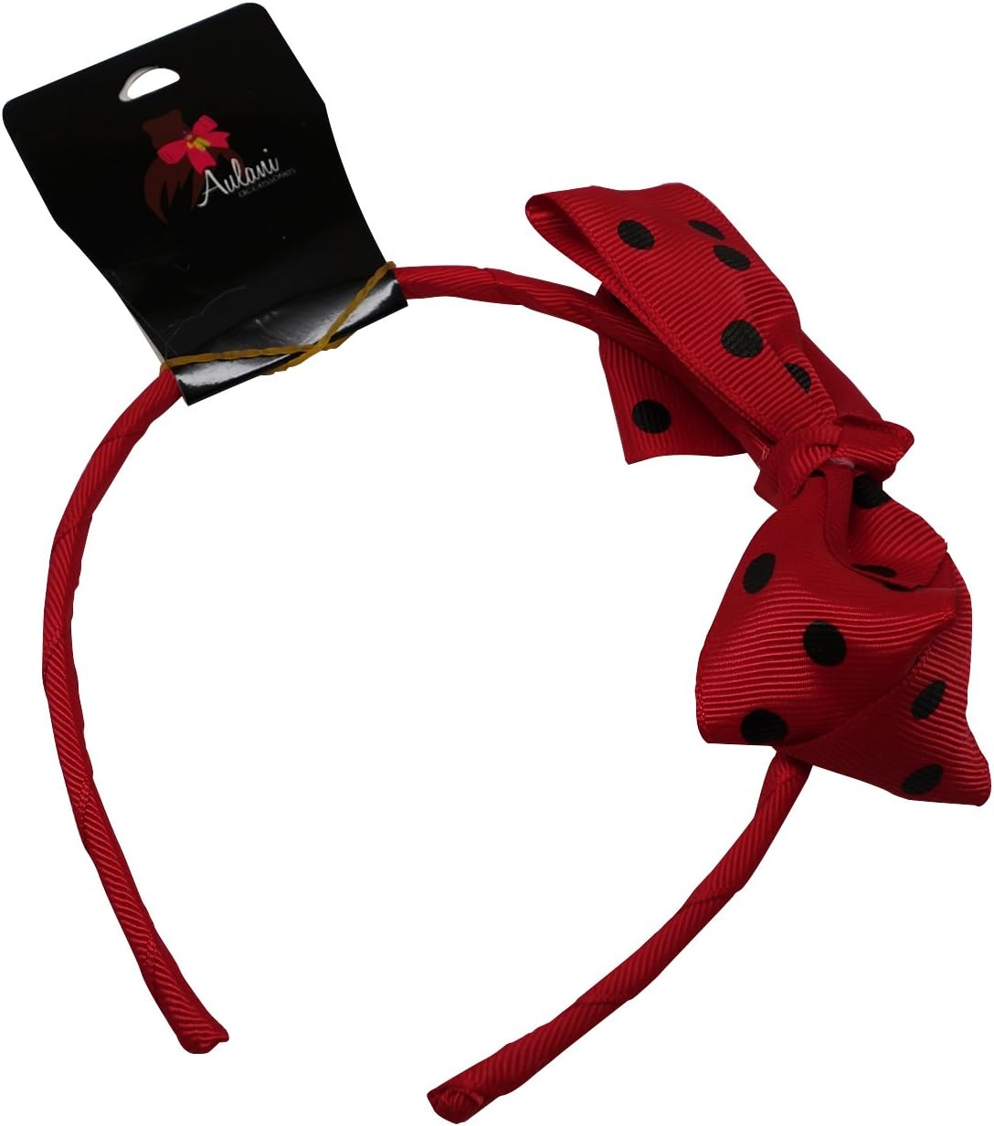 Aulani Accessories Childrens Red Polka Dot Headband, 2-Pack