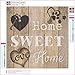 Vinkki DIY 5D Diamond Painting Kit for Adult Kids Round Full Drill Rhinestone Embroidery Cross Stitch Painting Picture for Home Wall Decor,Home Love (13.8 x 13.8inch)
