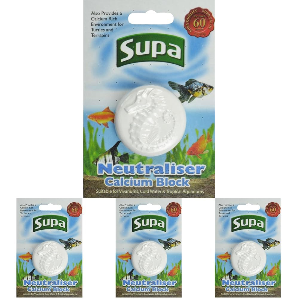 Supa Neutraliser Block, Slow Release Calcium Block That Will Assist In Neutralising The Aquarium Water, Can Be Used In A Vivarium To Produces A Calcium Rich Environment For Turtles and Terrapins.
