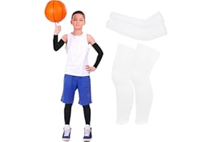 Kids Leg Sleeves Compression and Arm Sleeves Youth Leg Sleeves Arm Wraps for Cycling Basketball Sports