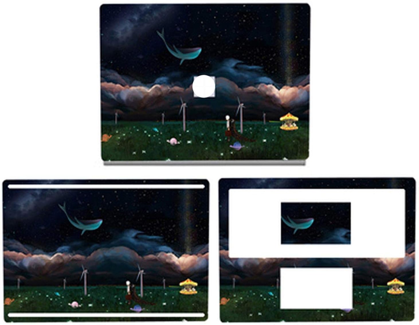 Laptop Skin Stickers for Microsoft Surface Book 2 13.5 Inch Notebook Decoration Cover Sticker for Surface Book 2 15',for Surface Book2 13,A13